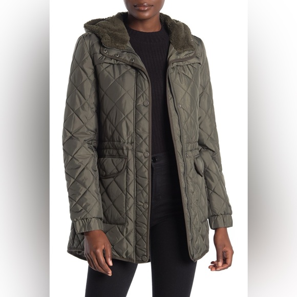 Sage Green Puffer Jacket - Picture 2 of 9